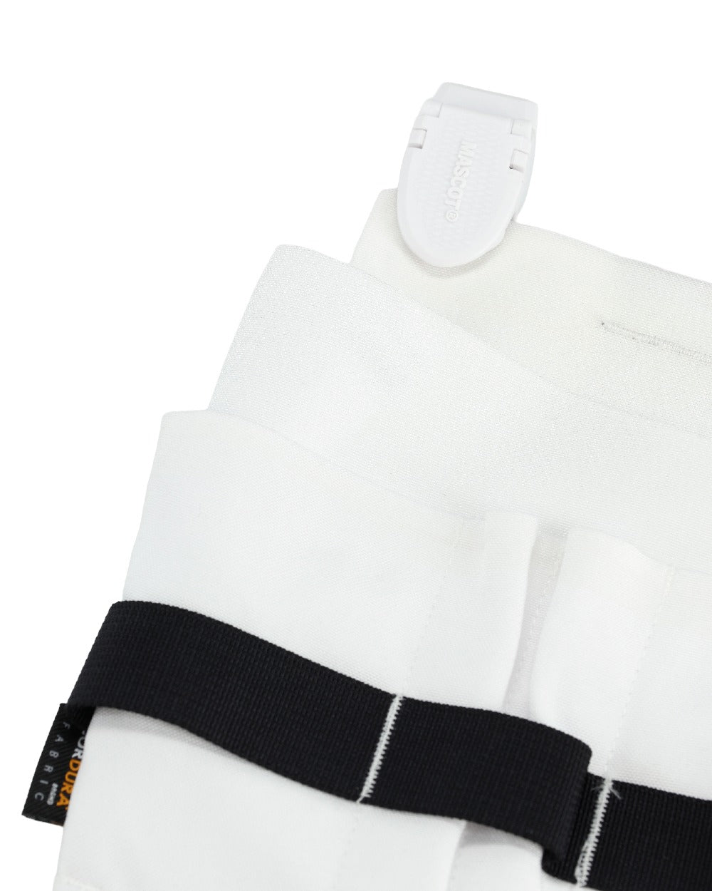 White Coloured Mascot Workwear Customized Electrician Holster Pockets on white background 