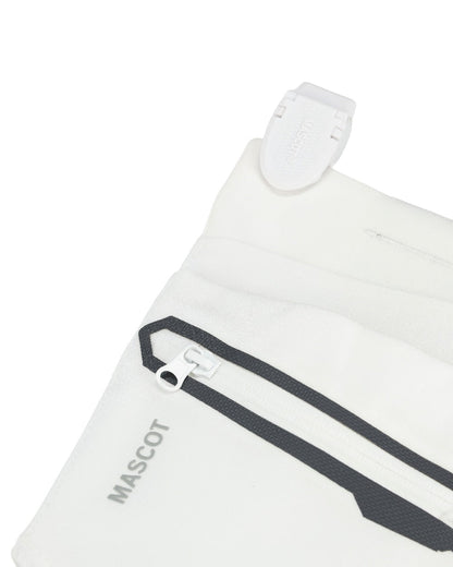White Coloured Mascot Workwear Customized Electrician Holster Pockets on white background 