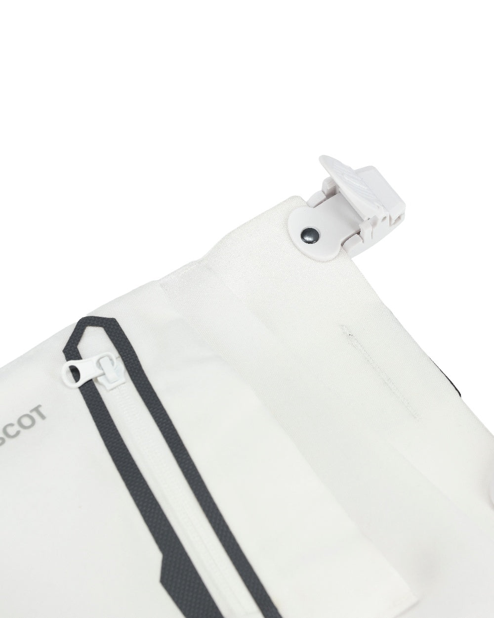 White Coloured Mascot Workwear Customized Electrician Holster Pockets on white background 