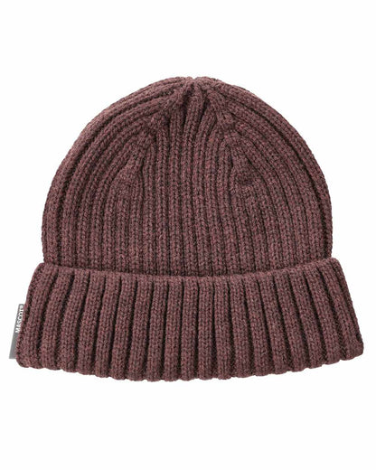 Bordeaux Coloured Mascot Workwear Customized Knitted Hat on white background 
