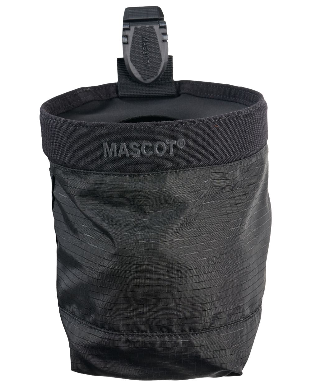 Black Coloured Mascot Workwear Customized Round Holster Pocket on white background 