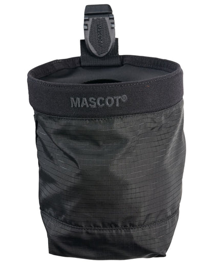 Black Coloured Mascot Workwear Customized Round Holster Pocket on white background 