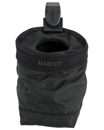 Black Coloured Mascot Workwear Customized Round Holster Pocket on white background 