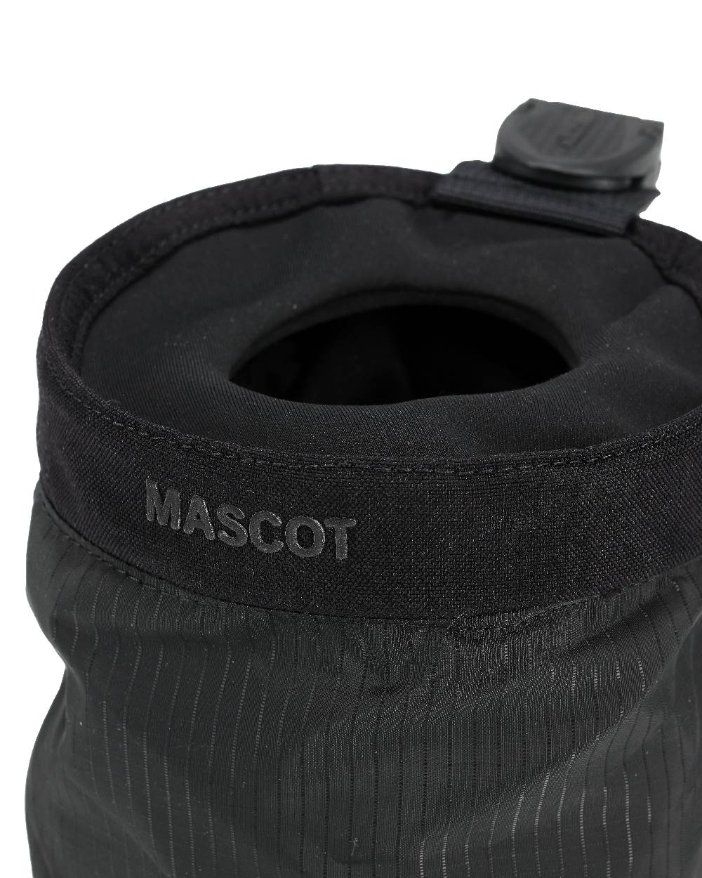Black Coloured Mascot Workwear Customized Round Holster Pocket on white background 