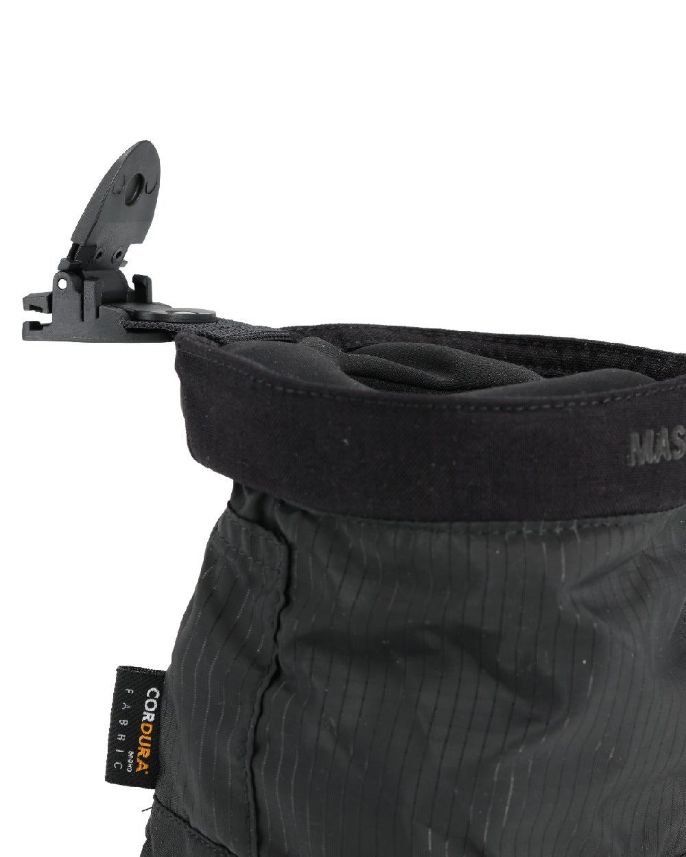 Black Coloured Mascot Workwear Customized Round Holster Pocket on white background 