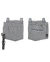 Stone Grey Coloured Mascot Workwear Customized Set of Two Painter Holster Pockets on white background 