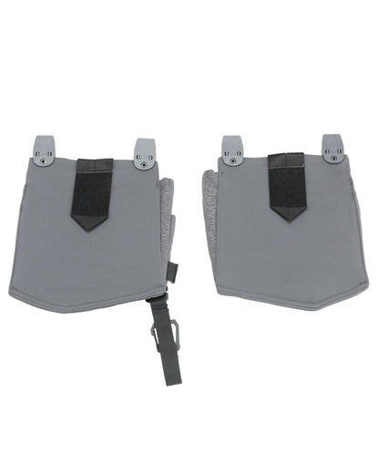 Stone Grey Coloured Mascot Workwear Customized Set of Two Painter Holster Pockets on white background 