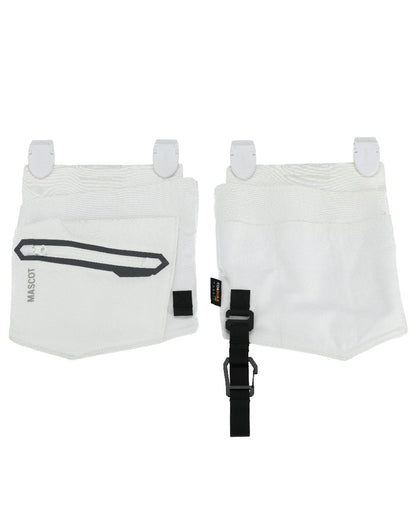 White Coloured Mascot Workwear Customized Set of Two Painter Holster Pockets on white background 