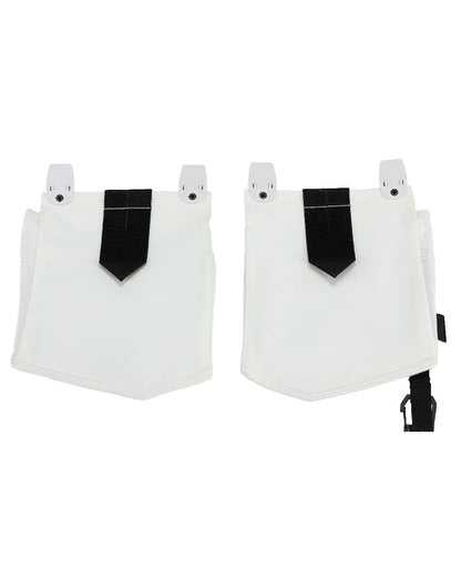 White Coloured Mascot Workwear Customized Set of Two Painter Holster Pockets on white background 