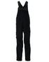 Black Coloured Mascot Workwear Mens Accelerate Bib & Brace With Kneepad Pockets on white background 