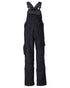 Dark Navy Coloured Mascot Workwear Mens Accelerate Bib & Brace With Kneepad Pockets on white background 