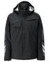 Black Coloured Mascot Workwear Mens Accelerate Breathable Winter Jacket on white background 