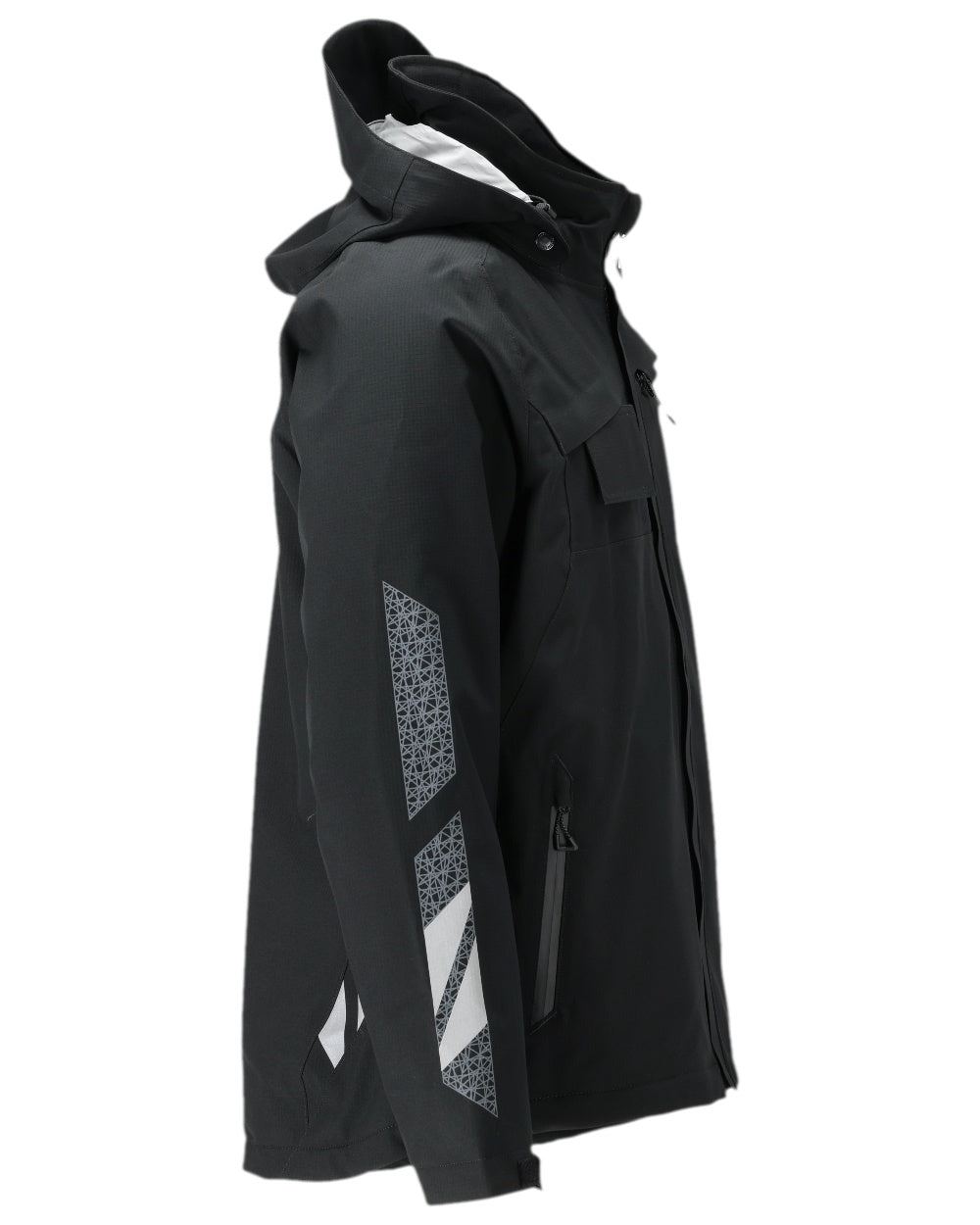 Black Coloured Mascot Workwear Mens Accelerate Breathable Winter Jacket on white background 