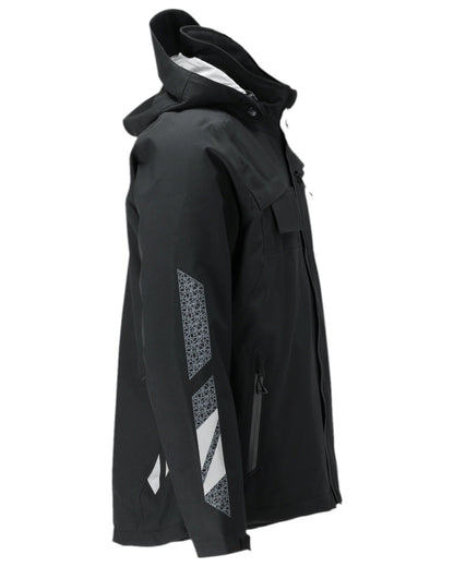 Black Coloured Mascot Workwear Mens Accelerate Breathable Winter Jacket on white background 