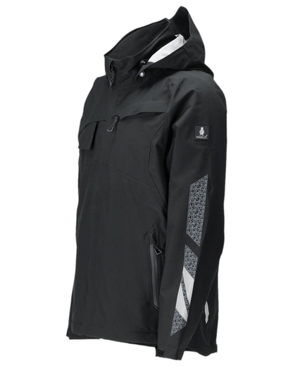 Black Coloured Mascot Workwear Mens Accelerate Breathable Winter Jacket on white background 