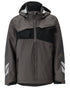 Dark Anthracite Black Coloured Mascot Workwear Mens Accelerate Breathable Winter Jacket on white background 