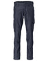 Dark Navy Coloured Mascot Workwear Mens Accelerate Cotton Trousers With Thigh Pockets on white background 