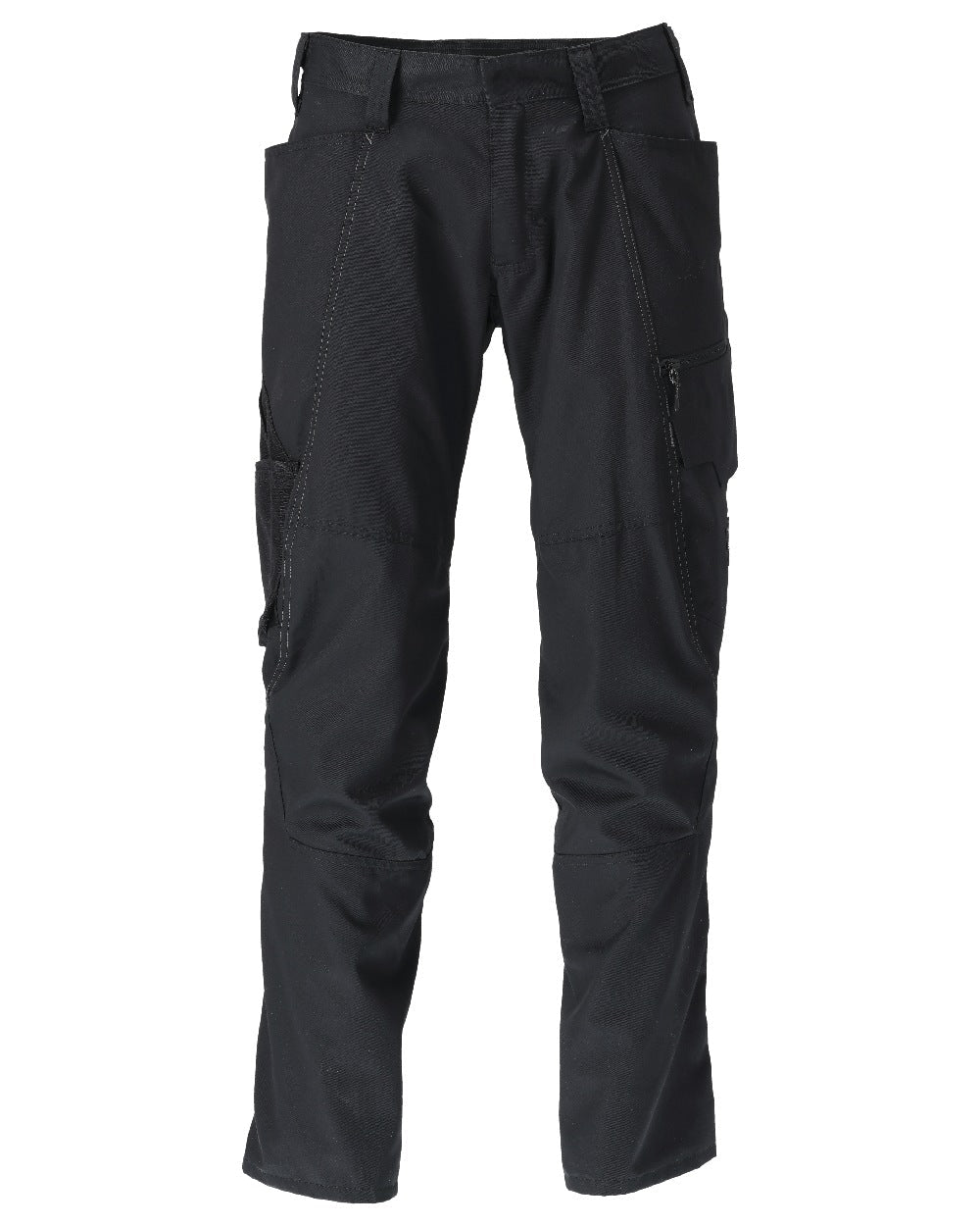 Black Coloured Mascot Workwear Mens Accelerate Extra Lightweight Trousers on white background 