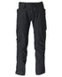 Black Coloured Mascot Workwear Mens Accelerate Extra Lightweight Trousers on white background 