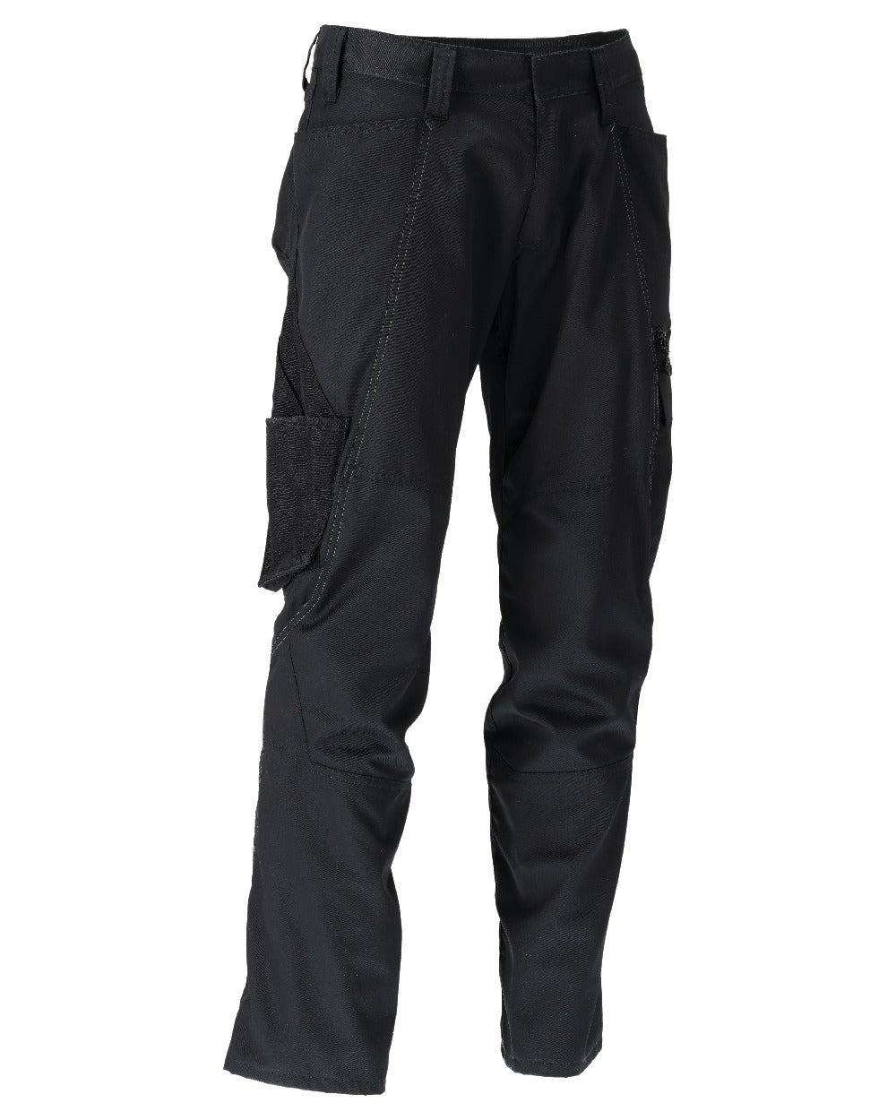 Black Coloured Mascot Workwear Mens Accelerate Extra Lightweight Trousers on white background 