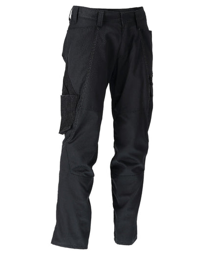 Black Coloured Mascot Workwear Mens Accelerate Extra Lightweight Trousers on white background 