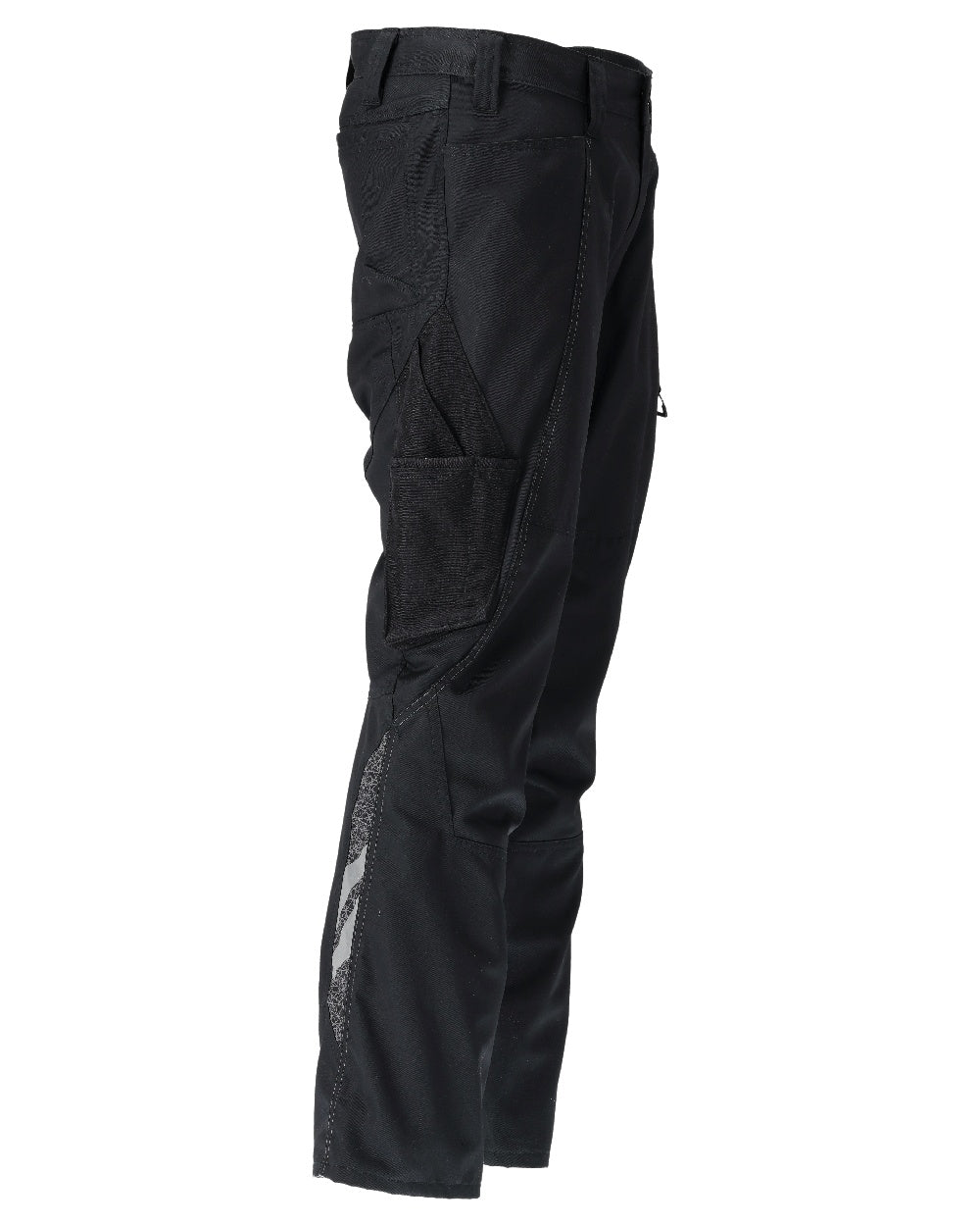 Black Coloured Mascot Workwear Mens Accelerate Extra Lightweight Trousers on white background 