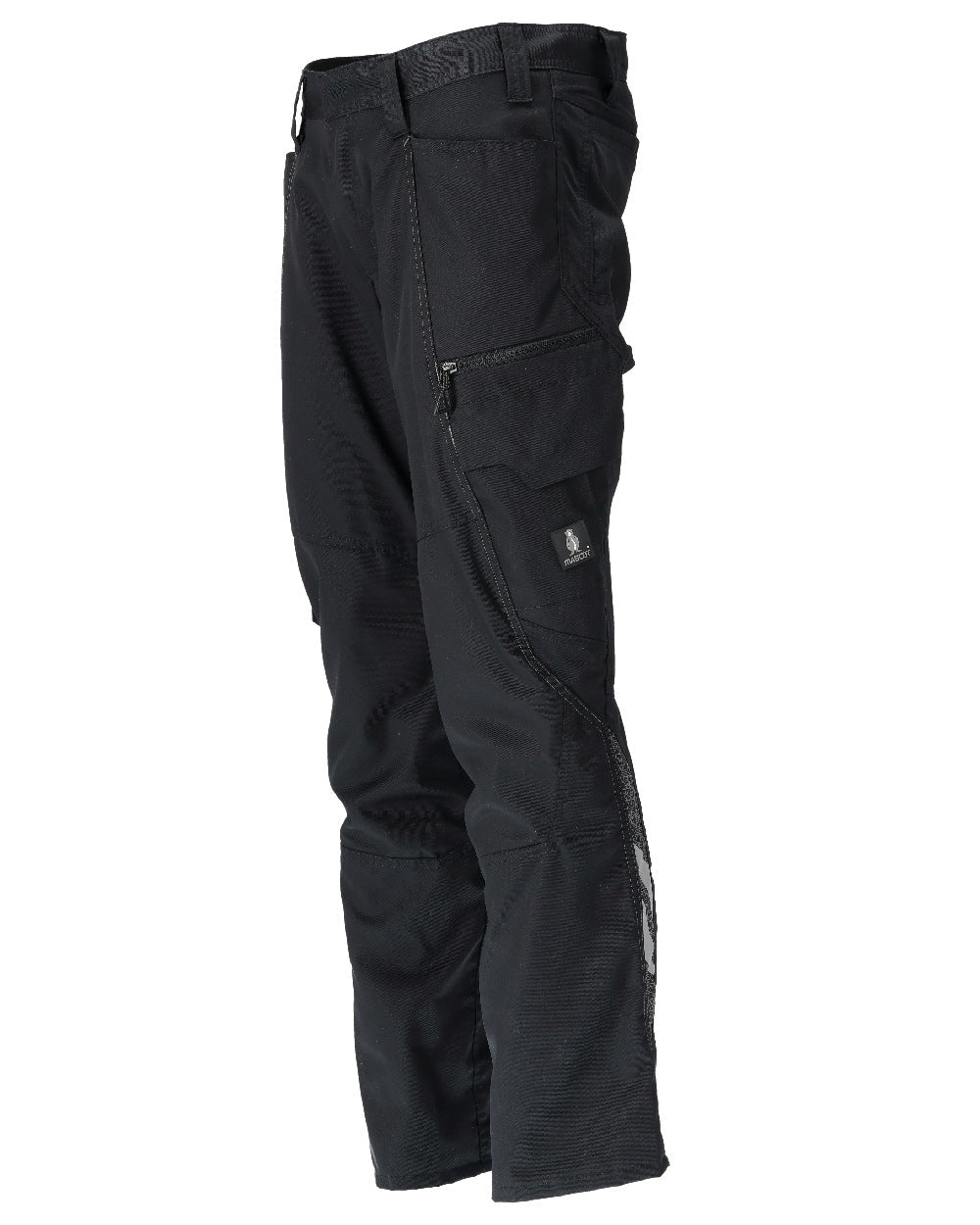 Black Coloured Mascot Workwear Mens Accelerate Extra Lightweight Trousers on white background 