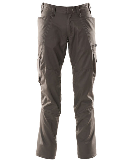 Dark Anthracite Coloured Mascot Workwear Mens Accelerate Extra Lightweight Trousers on white background 