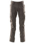 Dark Anthracite Coloured Mascot Workwear Mens Accelerate Extra Lightweight Trousers on white background 