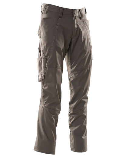 Dark Anthracite Coloured Mascot Workwear Mens Accelerate Extra Lightweight Trousers on white background 