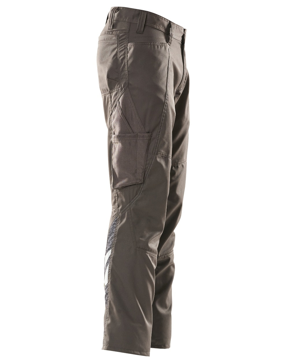Dark Anthracite Coloured Mascot Workwear Mens Accelerate Extra Lightweight Trousers on white background 