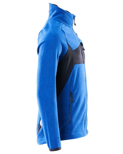 Azure Blue Dark Navy Coloured Mascot Workwear Mens Accelerate Fleece Jacket on white background 