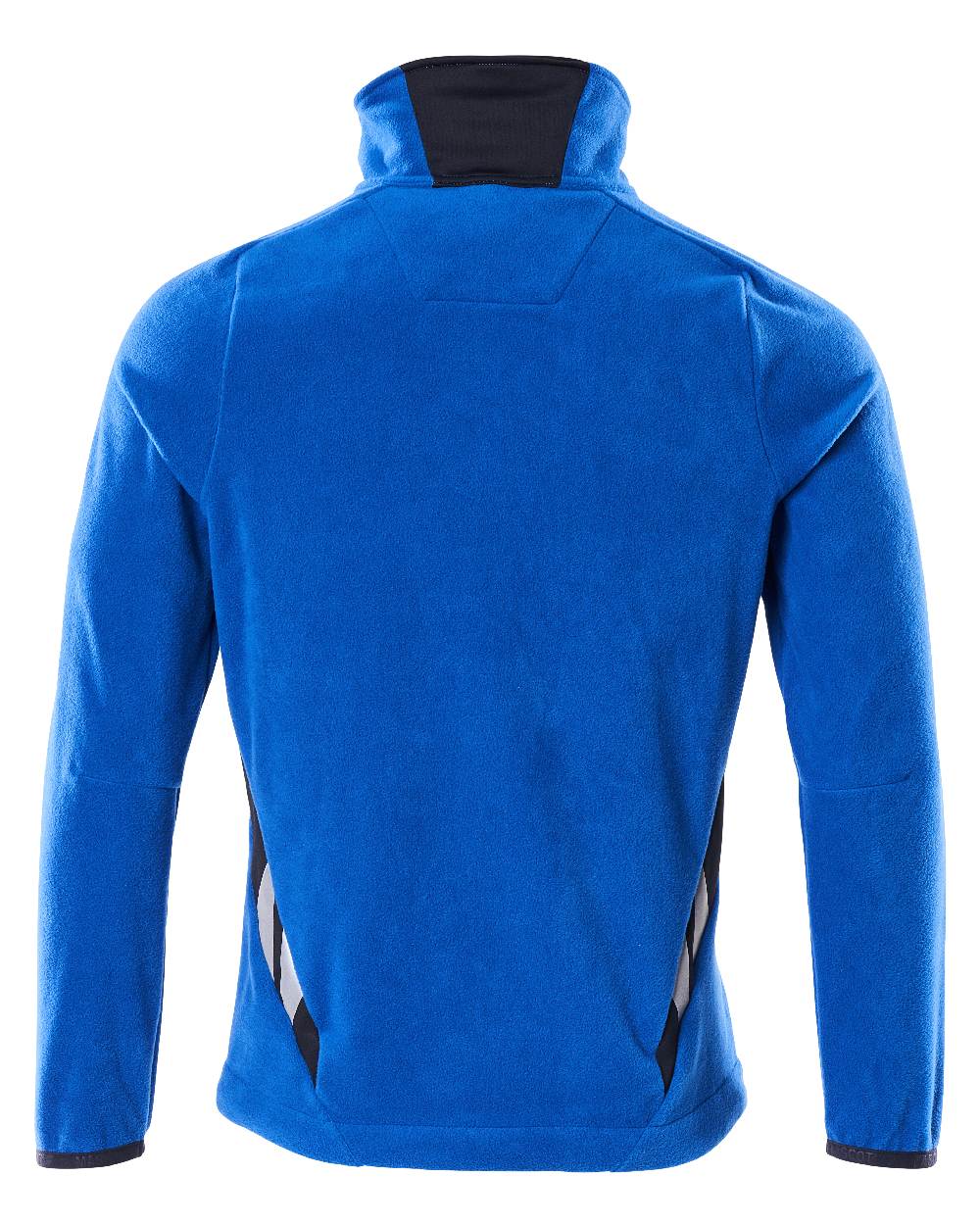 Azure Blue Dark Navy Coloured Mascot Workwear Mens Accelerate Fleece Jacket on white background 
