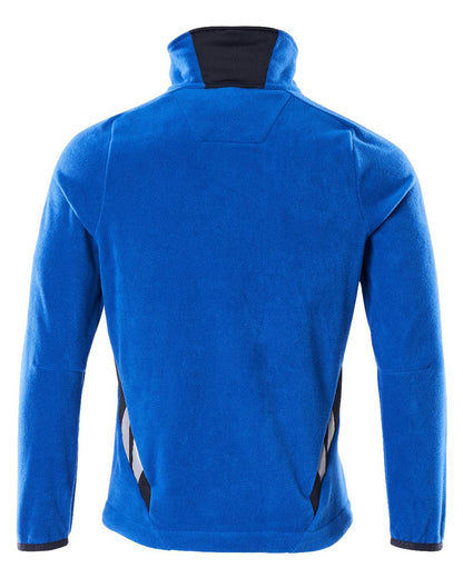 Azure Blue Dark Navy Coloured Mascot Workwear Mens Accelerate Fleece Jacket on white background 