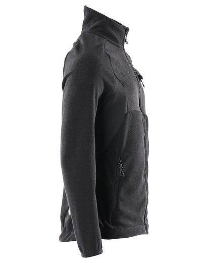 Black Coloured Mascot Workwear Mens Accelerate Fleece Jacket on white background 