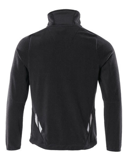 Black Coloured Mascot Workwear Mens Accelerate Fleece Jacket on white background 