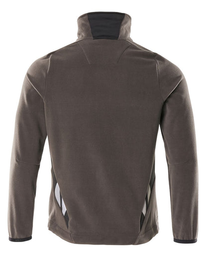 Dark Anthracite Black Coloured Mascot Workwear Mens Accelerate Fleece Jacket on white background 