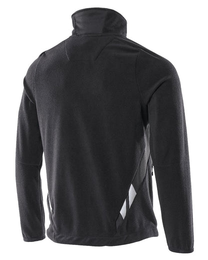 Dark Navy Coloured Mascot Workwear Mens Accelerate Fleece Jacket on white background 