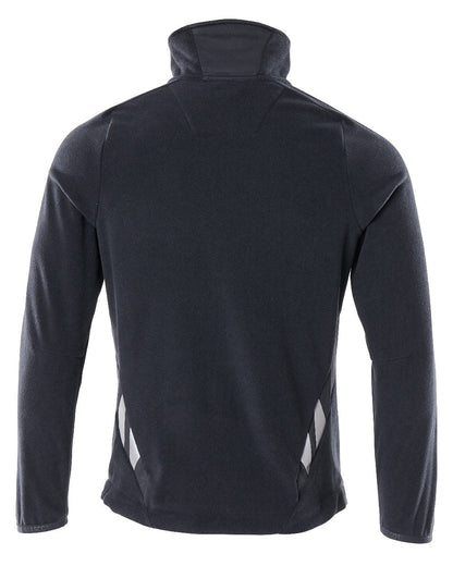 Dark Navy Coloured Mascot Workwear Mens Accelerate Fleece Jacket on white background 