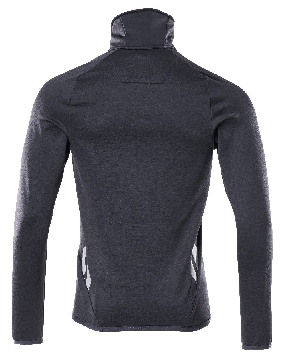 Dark Navy Coloured Mascot Workwear Mens Accelerate Fleece Jumper With Half Zip on white background 