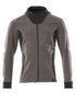 Dark Anthracite Black Coloured Mascot Workwear Mens Accelerate Hoodie With Zipper on white background 