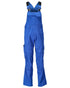 Azure Blue Coloured Mascot Workwear Mens Accelerate Lightweight Bib & Brace With Kneepad Pockets on white background 