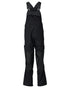 Black Coloured Mascot Workwear Mens Accelerate Lightweight Bib & Brace With Kneepad Pockets on white background 