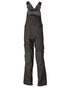 Dark Anthracite Coloured Mascot Workwear Mens Accelerate Lightweight Bib & Brace With Kneepad Pockets on white background 