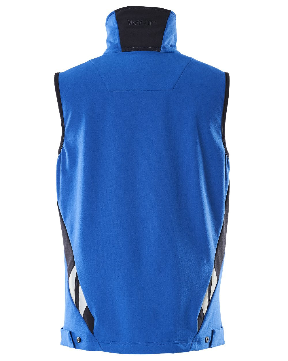 Azure Blue Dark Navy Coloured Mascot Workwear Mens Accelerate Lightweight Gilet on white background 