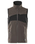 Dark Anthracite Black Coloured Mascot Workwear Mens Accelerate Lightweight Gilet on white background 