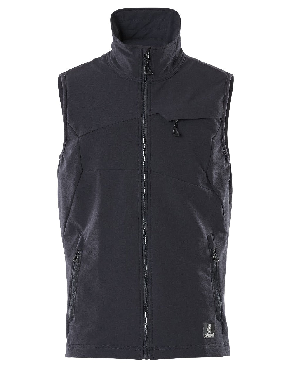 Dark Navy Coloured Mascot Workwear Mens Accelerate Lightweight Gilet on white background 