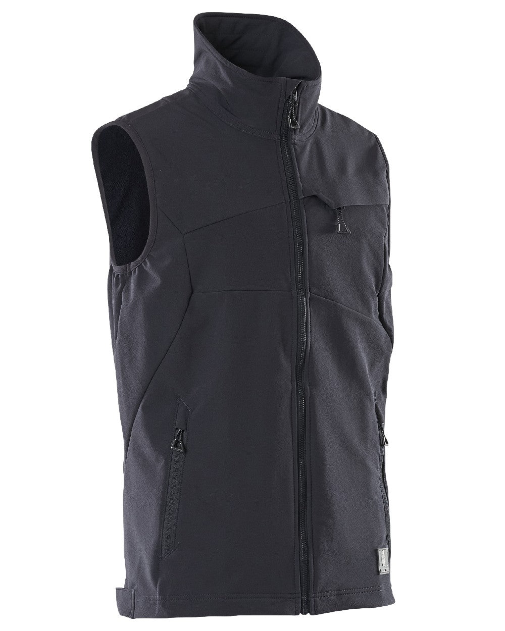 Dark Navy Coloured Mascot Workwear Mens Accelerate Lightweight Gilet on white background 