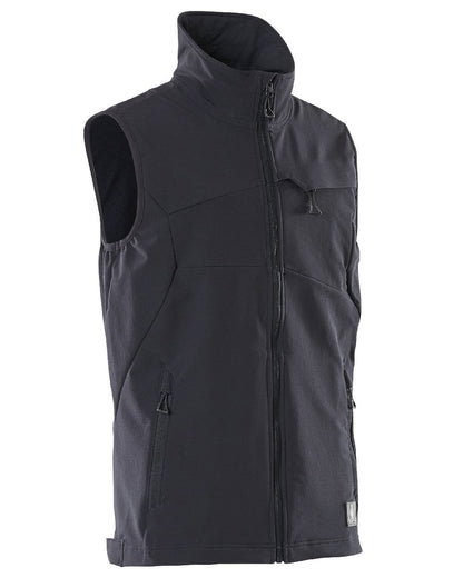 Dark Navy Coloured Mascot Workwear Mens Accelerate Lightweight Gilet on white background 