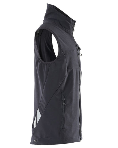 Dark Navy Coloured Mascot Workwear Mens Accelerate Lightweight Gilet on white background 